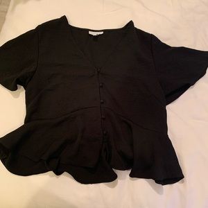 Top Shop Black peplum top